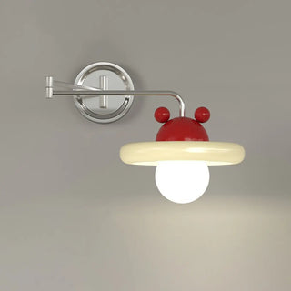 Adjustable Round Metal Bedroom Swing Arm Wall Sconce Zawala Image - 8