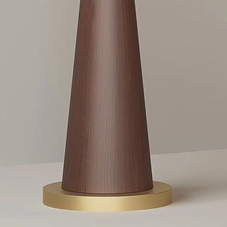 Modern Beige Cone Fabric Gibson Arc LED Floor Lamp Zawala Image - 8