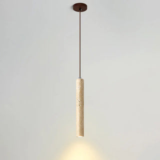 Minimalist Cylinder Stone Bedroom Pendant Light Zawala Image - 7