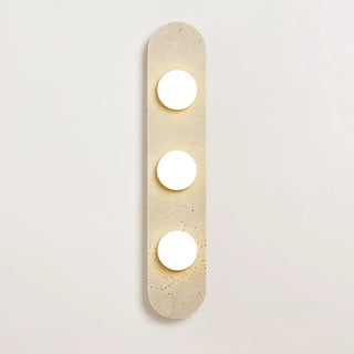 Modern Minimalist Beige Stone Wall Light Fixture Zawala Image - 8