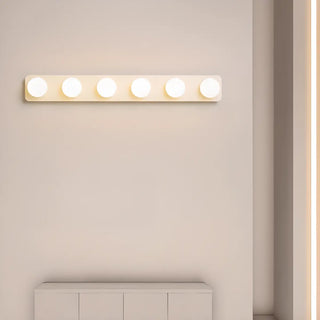 Modern Rectangular LED White Ball Wall Light Bar Zawala Image - 1