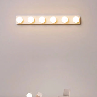 Modern Rectangular LED White Ball Wall Light Bar Zawala Image - 2