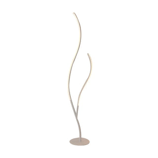 Black Dual Curved Light Bars Modern LED Floor Lamp Zawala Image - 15