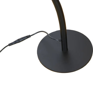 Black Dual Curved Light Bars Modern LED Floor Lamp Zawala Image - 8