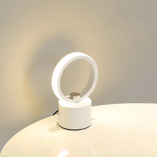 Creative Linear Circle LED Metal Bedroom Table Lamp Zawala Image - 13