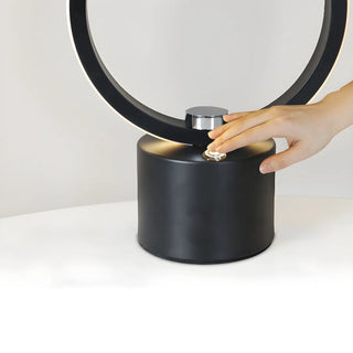 Creative Linear Circle LED Metal Bedroom Table Lamp Zawala Image - 17