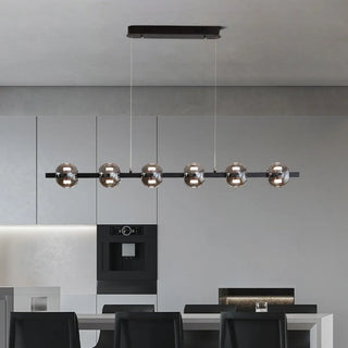 ZOWALA - Modern Black 6-Light Globe Island Light Image - 1