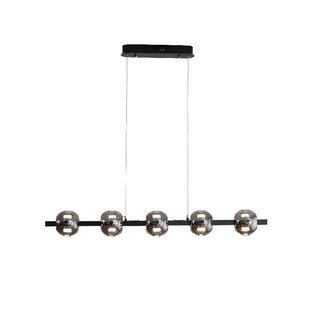 ZOWALA - Modern Black 6-Light Globe Island Light Image - 11