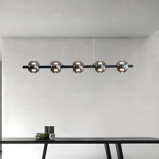 ZOWALA - Modern Black 6-Light Globe Island Light Image - 3