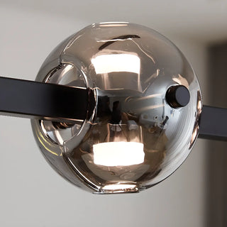 ZOWALA - Modern Black 6-Light Globe Island Light Image - 9