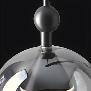 ZOWALA - Modern Dining Room Black Acrylic Globe Pendant Light Image - 10