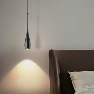 ZOWALA - Modern Bedroom White Acrylic Teardrop Pendant Light Image - 1