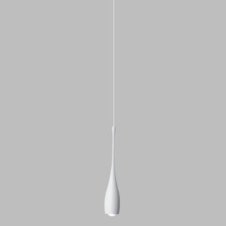 ZOWALA - Modern Bedroom White Acrylic Teardrop Pendant Light Image - 9