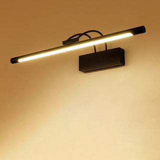 Adjustable Black Metal Modern Linear LED Vanity Lamp Zawala Image - 5