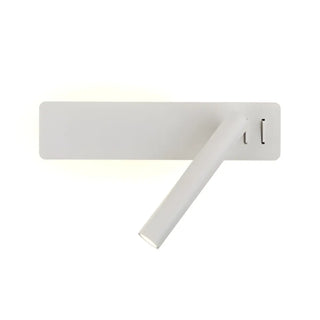 Modern Cylinder Metal Wall Reading Light Black Adjustable Zawala Image - 8