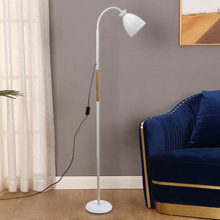 Modern Cone Black Adjustable Metal LED Floor Lamp Zawala Image - 3