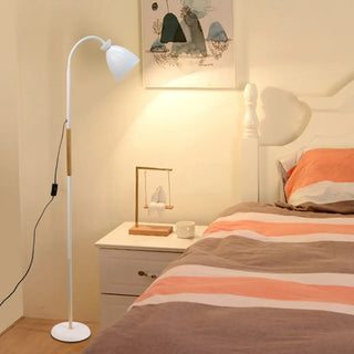 Modern Cone Black Adjustable Metal LED Floor Lamp Zawala Image - 5
