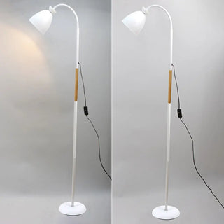 Modern Cone Black Adjustable Metal LED Floor Lamp Zawala Image - 7