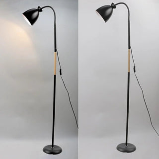 Modern Cone Black Adjustable Metal LED Floor Lamp Zawala Image - 8