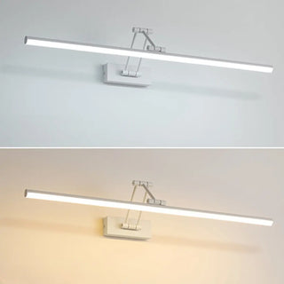 Simple Black Linear Adjustable Vanity Light Fixture Zawala Image - 2