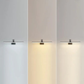Simple Black Linear Adjustable Vanity Light Fixture Zawala Image - 3