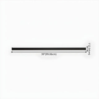 Sleek Black Vertical Linear LED Metal Wall Sconce Zawala Image - 12