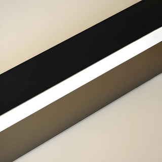 Sleek Black Vertical Linear LED Metal Wall Sconce Zawala Image - 14