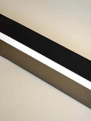 Sleek Black Vertical Linear LED Metal Wall Sconce Zawala Image - 17