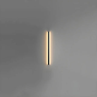 Sleek Black Vertical Linear LED Metal Wall Sconce Zawala Image - 5
