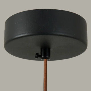 ZOWALA - Modern Bedroom Black Cylinder Aluminum Stone Pendant Light Image - 18