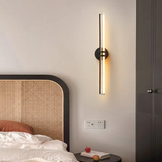 Modern Double Bar Clear Glass Vanity Light Fixture Zawala Image - 3