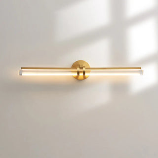 Modern Double Bar Clear Glass Vanity Light Fixture Zawala Image - 6