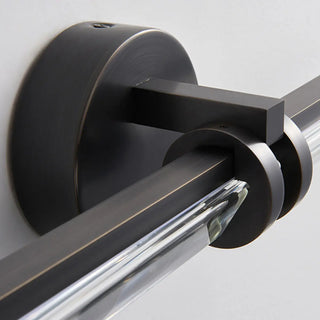 Modern Double Bar Clear Glass Vanity Light Fixture Zawala Image - 9