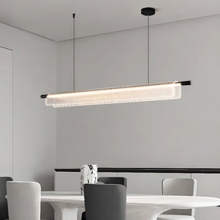 ZOWALA - Exquisite Clear Rectangle Kitchen Island Pendant Light Image - 1