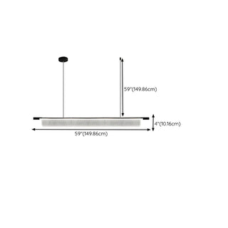 ZOWALA - Exquisite Clear Rectangle Kitchen Island Pendant Light Image - 10
