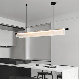 ZOWALA - Exquisite Clear Rectangle Kitchen Island Pendant Light Image - 2