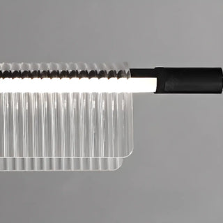ZOWALA - Exquisite Clear Rectangle Kitchen Island Pendant Light Image - 6