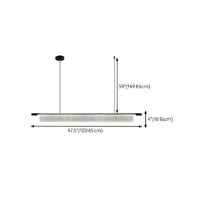 ZOWALA - Exquisite Clear Rectangle Kitchen Island Pendant Light Image - 9