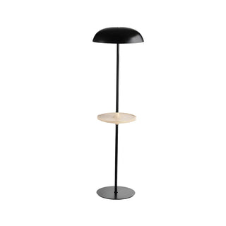 Modern Tray and Dome Shade Metal LED Floor Lamp Zawala Image - 10