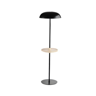 Modern Tray and Dome Shade Metal LED Floor Lamp Zawala Image - 9
