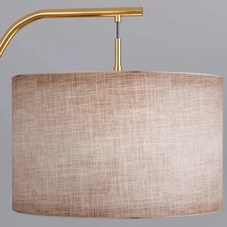ZOWALA - Modern Brass Drum Flexible Height Floor Lamp Foot Switch Image - 10