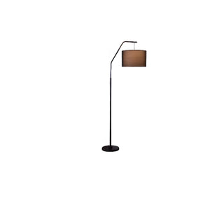ZOWALA - Modern Brass Drum Flexible Height Floor Lamp Foot Switch Image - 8