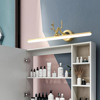 ZOWALA - Modern Black Brass Antler LED Vanity Light Image - 3