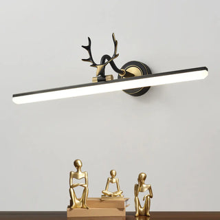 ZOWALA - Modern Black Brass Antler LED Vanity Light Image - 4
