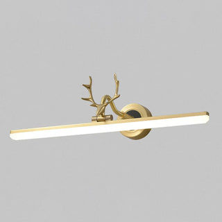 ZOWALA - Modern Black Brass Antler LED Vanity Light Image - 6