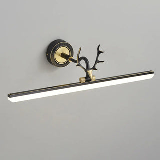 ZOWALA - Modern Black Brass Antler LED Vanity Light Image - 8