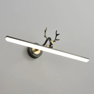 ZOWALA - Modern Black Brass Antler LED Vanity Light Image - 9