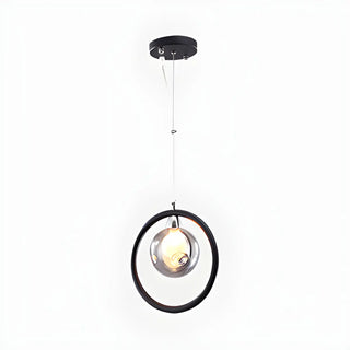 Postmodern Globe Glass Dining Room Black Pendant Light Zawala Image - 4