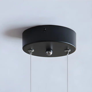 Black Circle Clear Glass Ball Dining Room Chandelier Image - 10