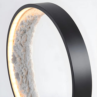 Modern Black Creative Crescent Moon Circular Table Lamp Zawala Image - 14